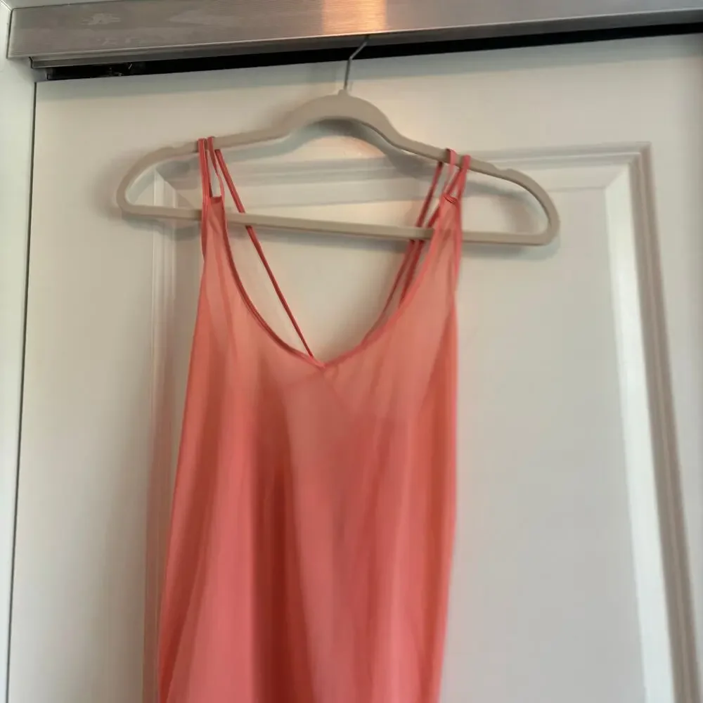 Lululemon Such A Cinch Tank Light Coral Mesh M‎ Flowy Athletic Athleisure